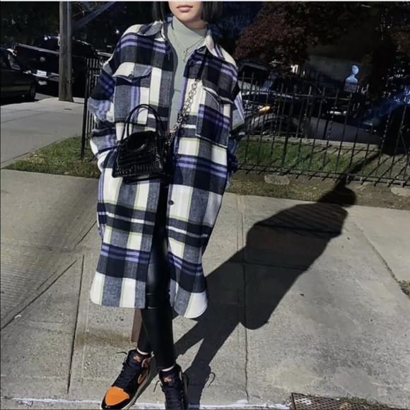Zara hooded plaid over-shirt - Picture 10 of 12